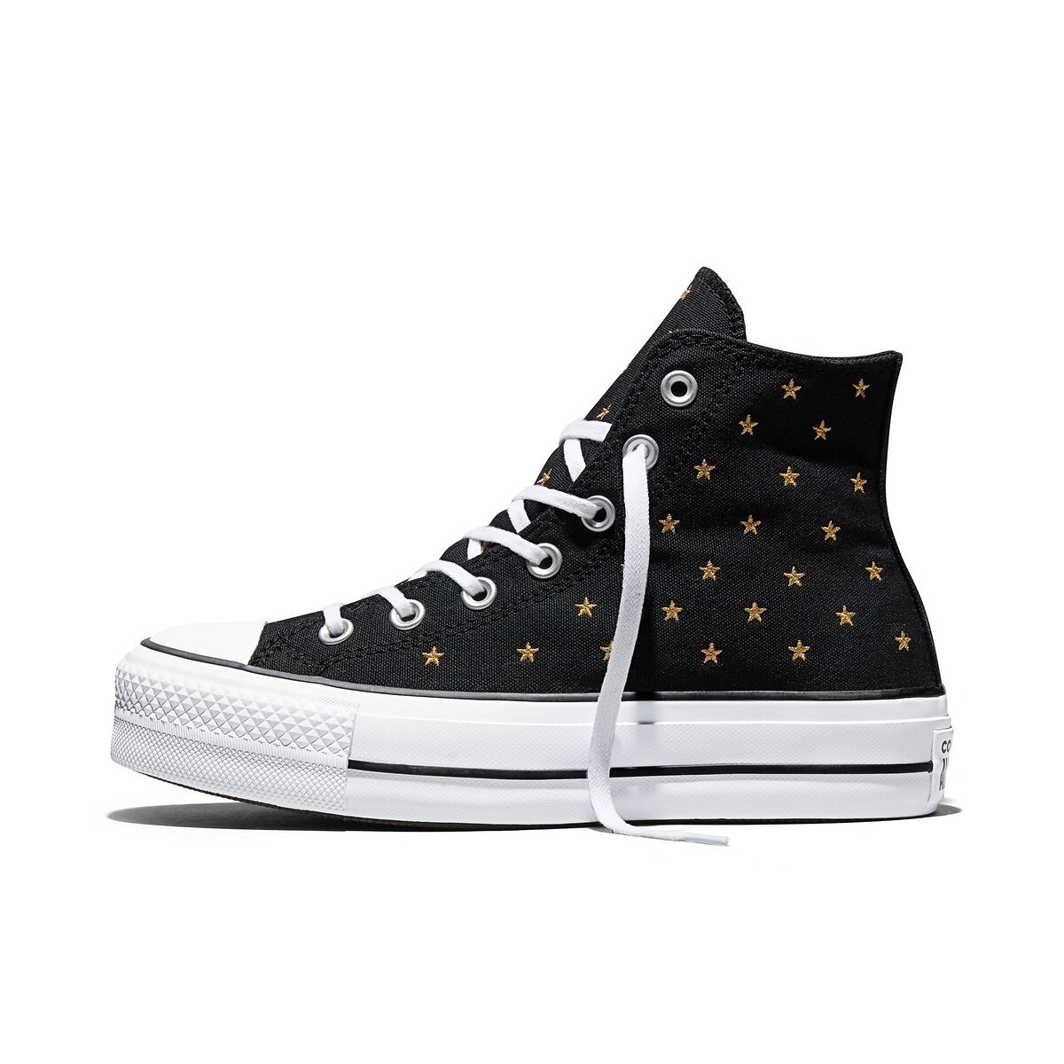 Baskets CTAS Lift Embroidered Stars noir, CONVERSE
