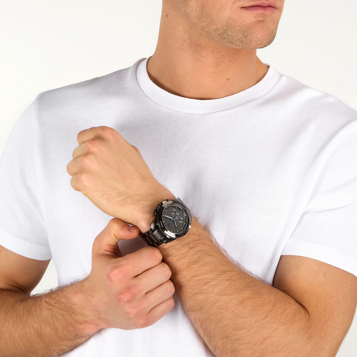Montre-chronographe DARK EDITION gris, brossé, MASERATI