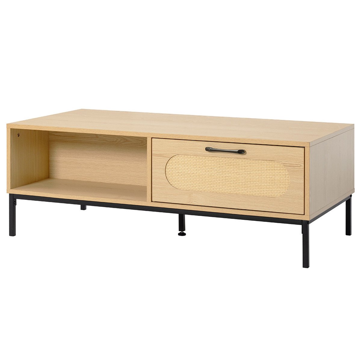 Table basse - NAGATO bois / noir, BEST MOBILIER