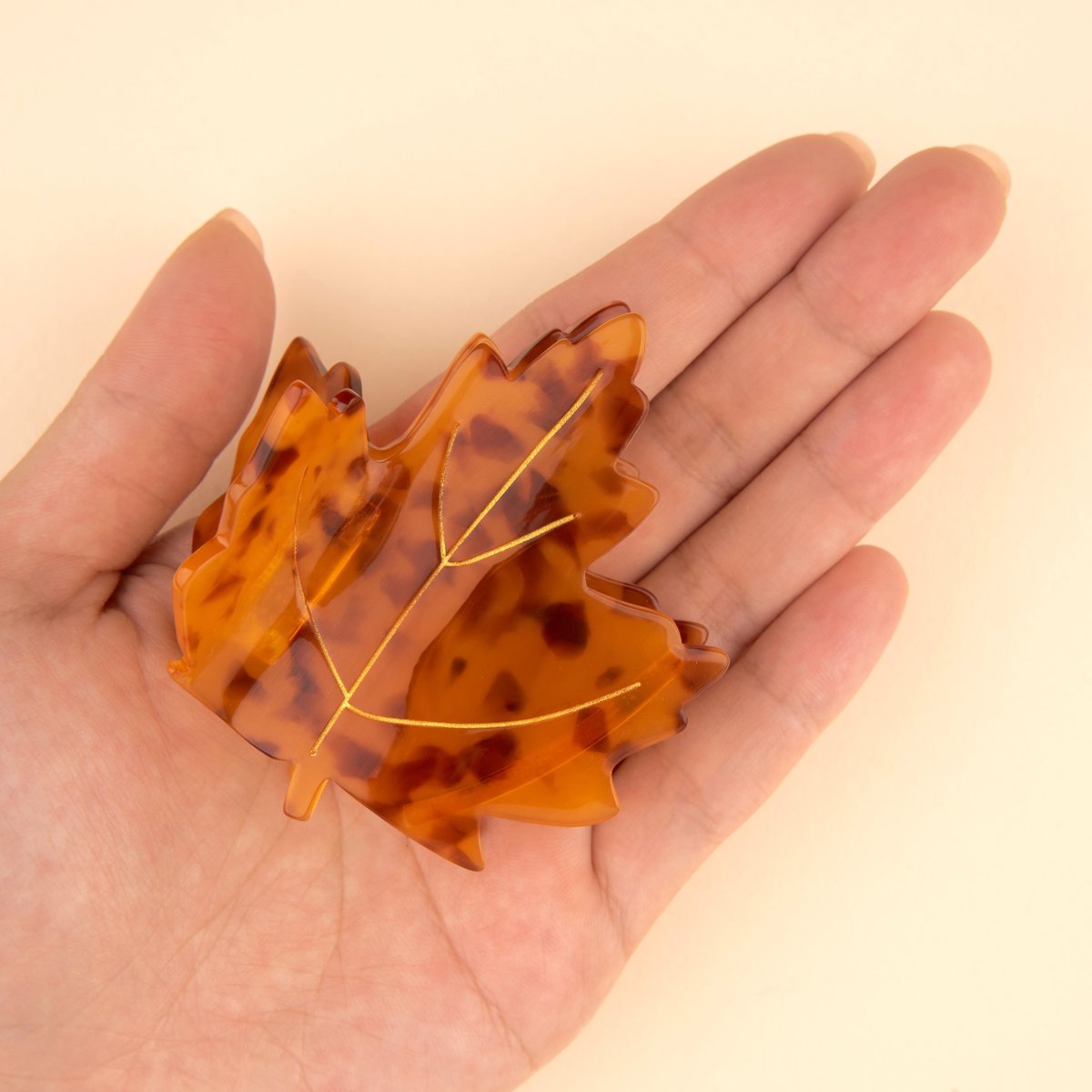 Pince à cheveux Feuille d'Érable couleur unique, COUCOU SUZETTE