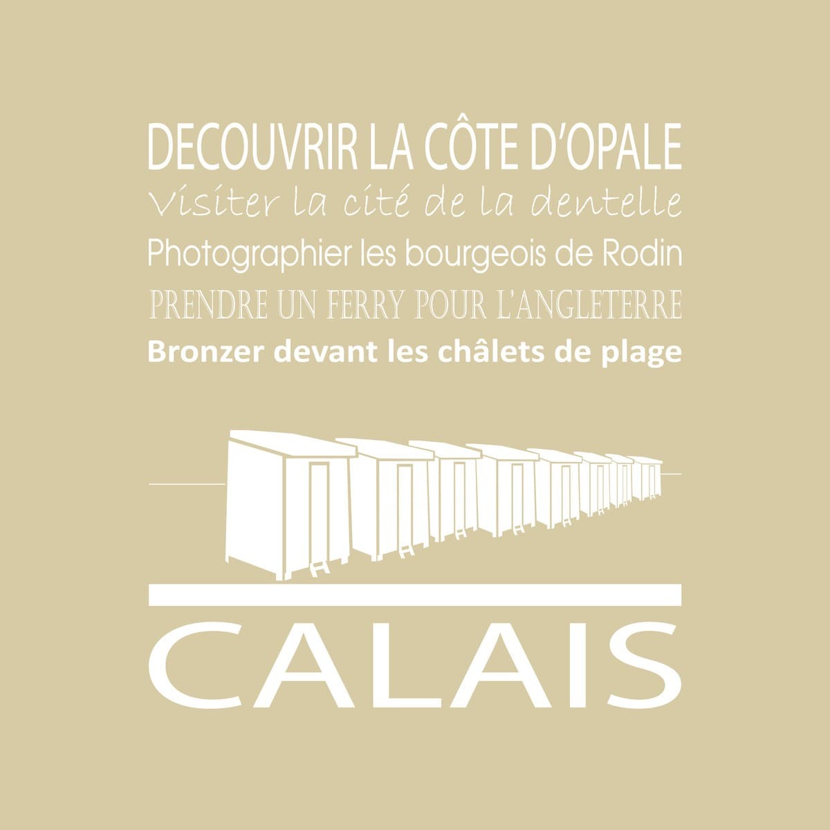 Tableau Mural Calais RÉGIONALISME tableaux sur toile-beige, CEANOTHE