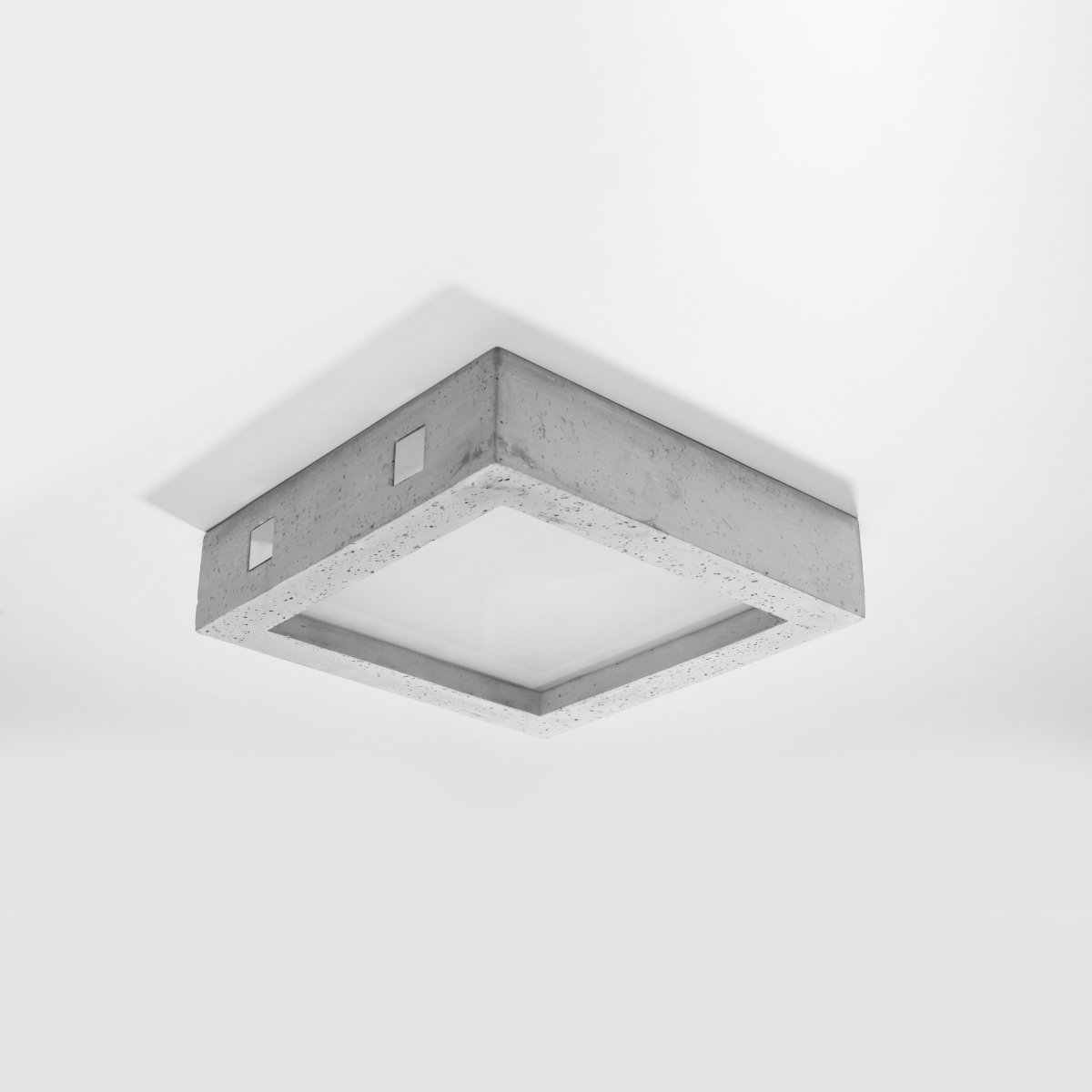 Plafonnier Béton Gris LED 1 Riza gris, EDEN
