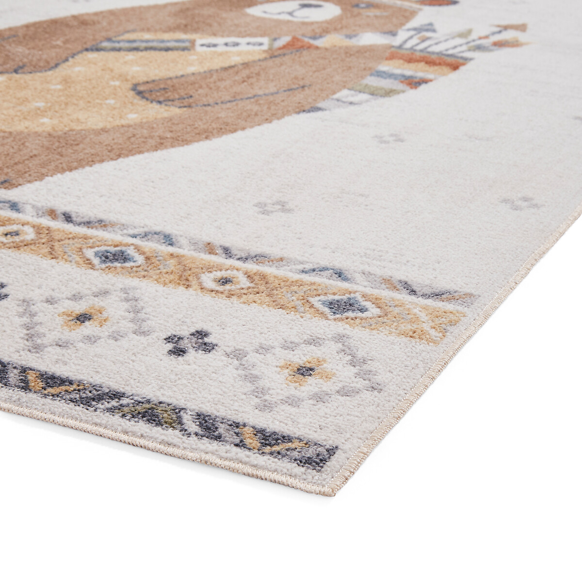 Kids Washable Bear Rug multi-coloured, SO'HOME