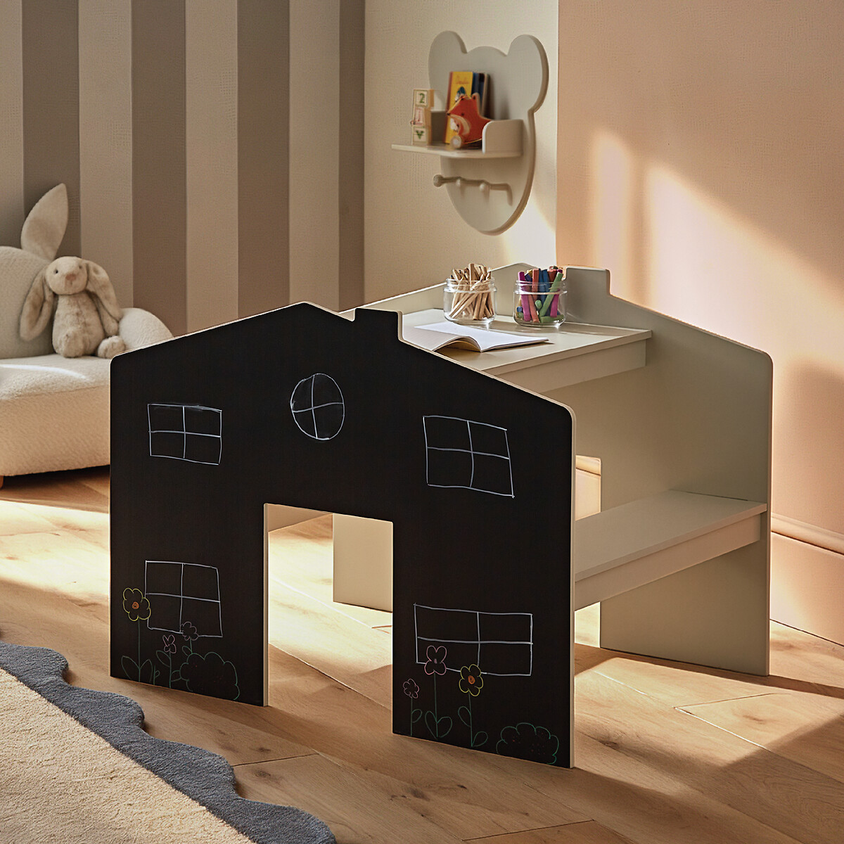 House Desk & Bench Set off-white, CUDDLECO