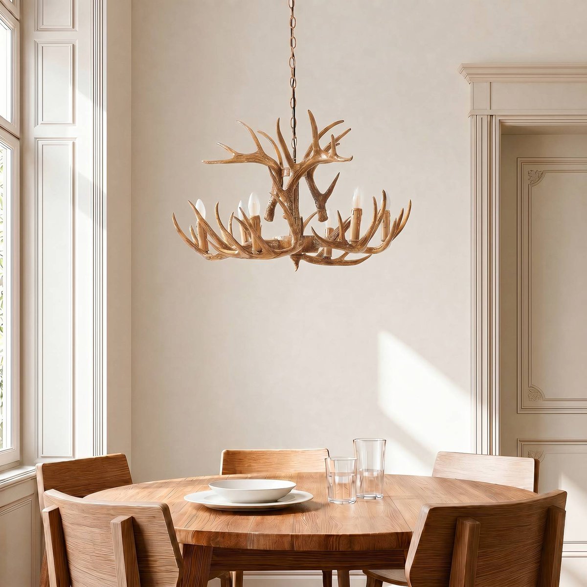 Suspension  traditionnelle, Fibi marron rustique, LINDBY