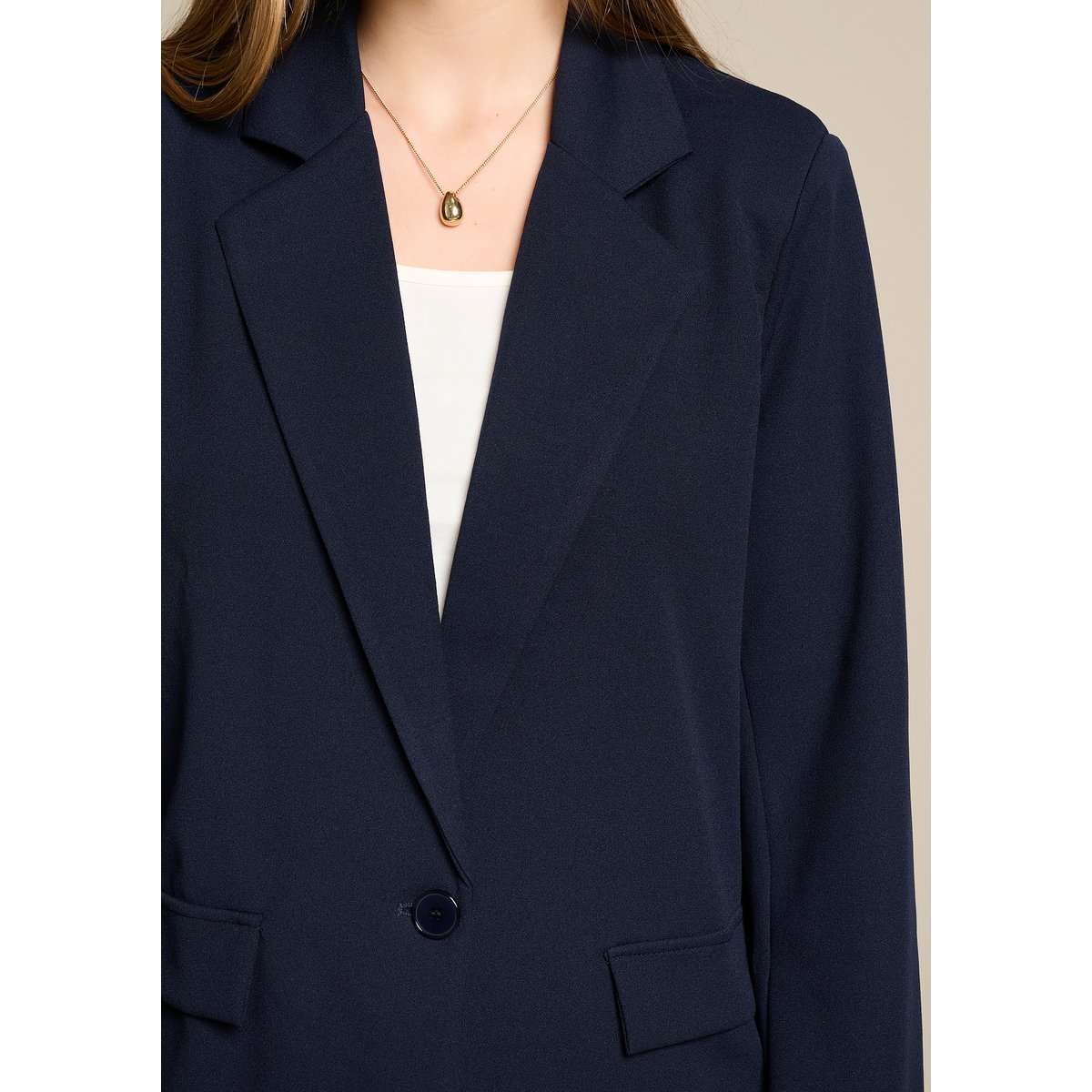 Blazer basique bleu marine, LOLALIZA