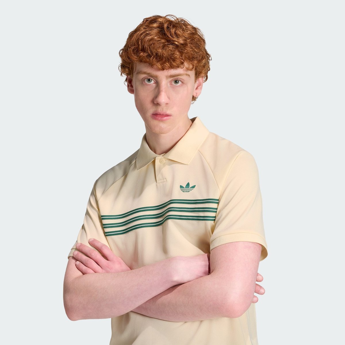 Polo Bandes Poitrine Polo Bandes Poitrine warm vanilla, adidas Originals