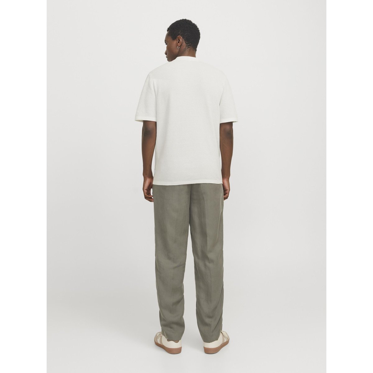 Polo manches courtes Relaxed Fit crème, JACK & JONES