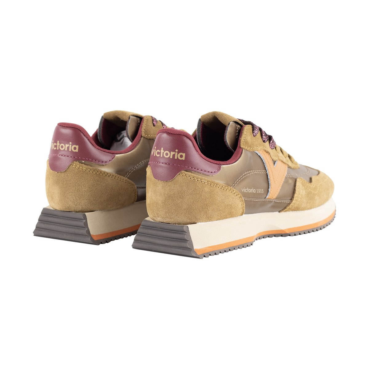 Basket Basse Cuir olive, VICTORIA