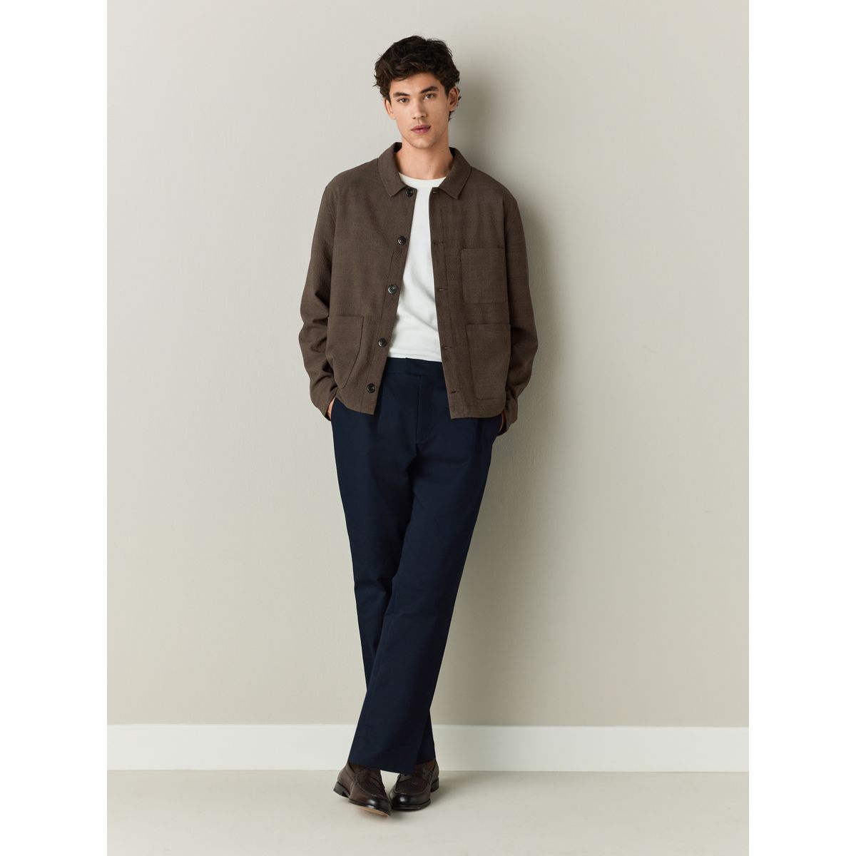 Veste à carreaux n. premium marron, NEXT