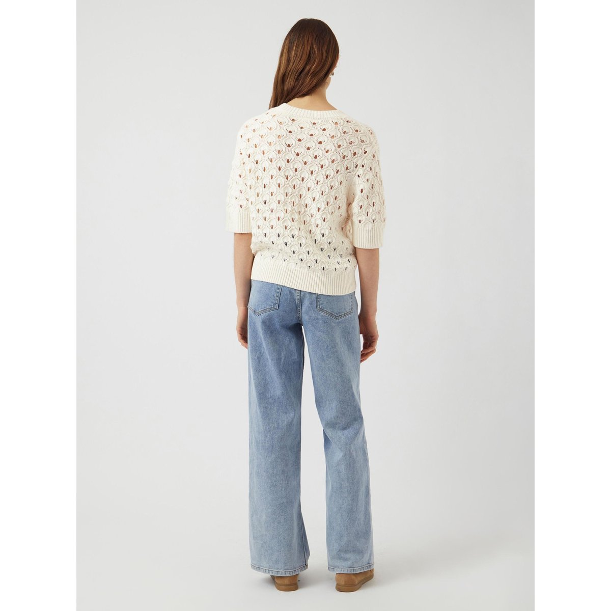 Pullover star white, YAS
