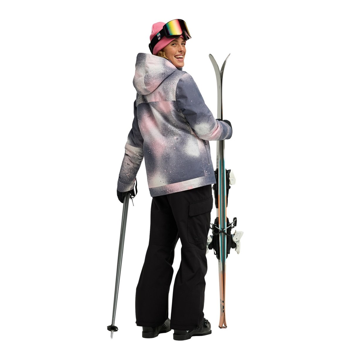 Veste de snow technique BRYLEE. gris shark frostbite, ROXY