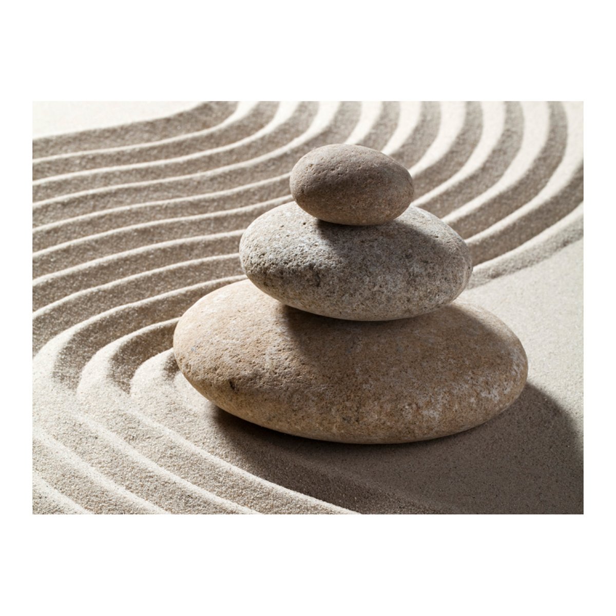 Papier peint intissé panoramique Orient Jardin zen multicouleur, EDEN