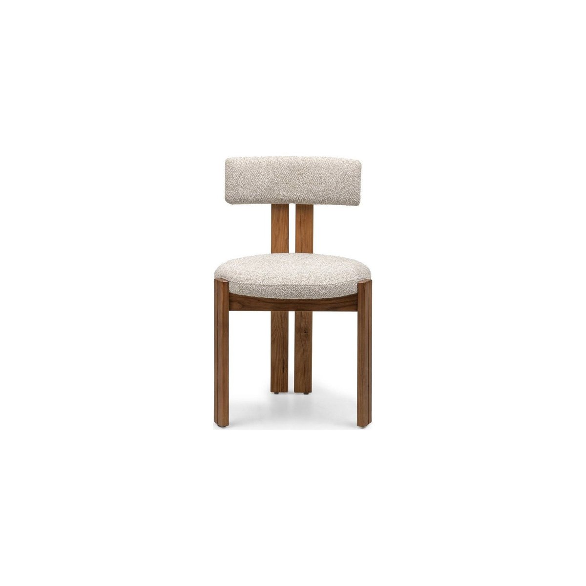 Chaise de salle à manger collection MARTIN beige crème et brun chaud, RECOLLECTION