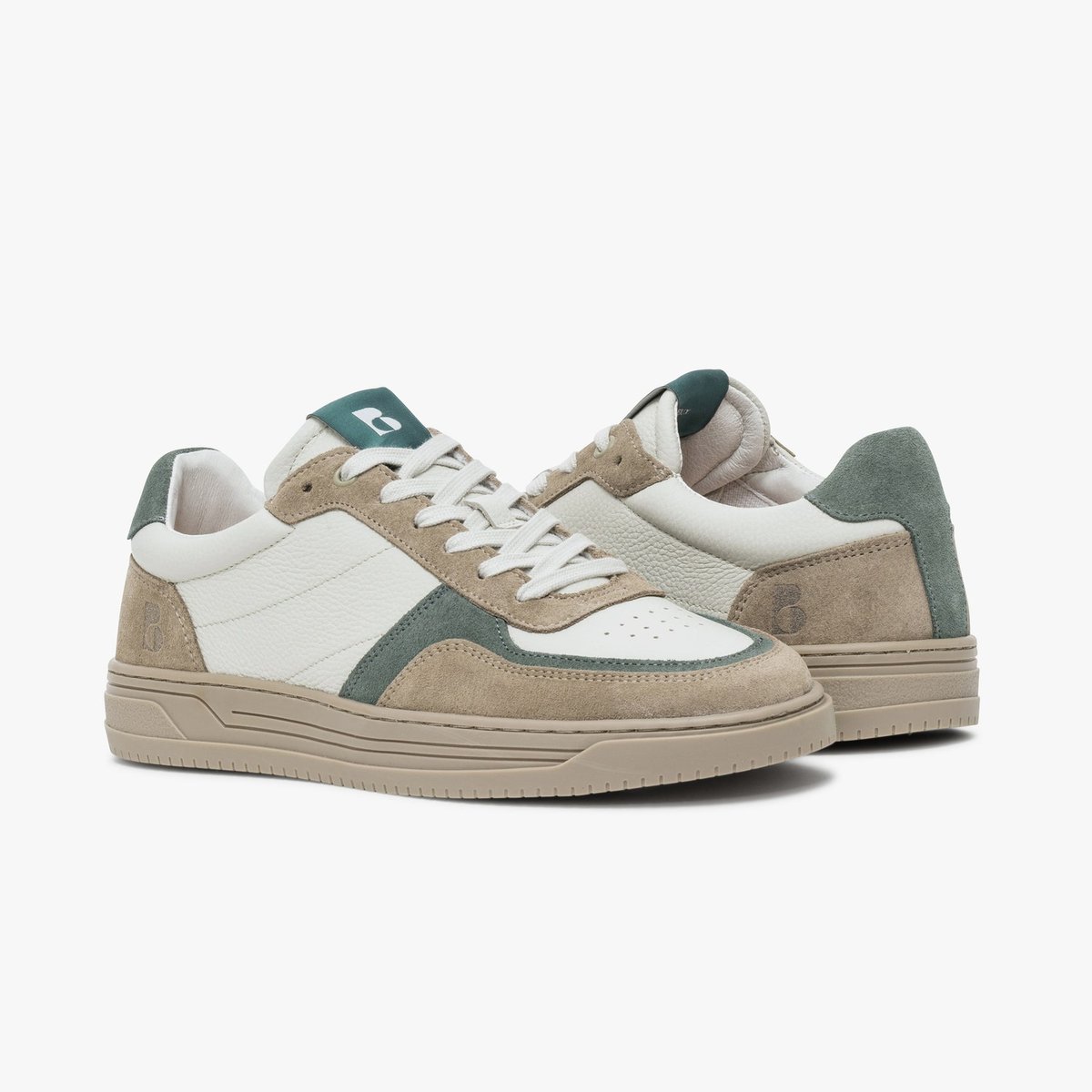 Basket en cuir MAEL beige, BOCAGE