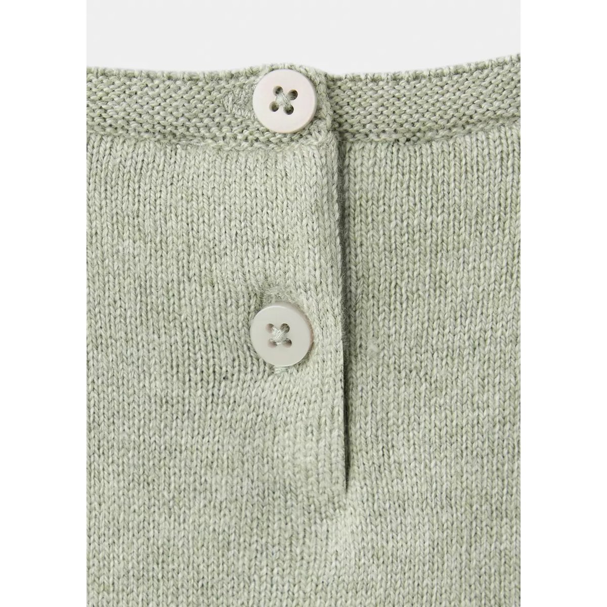 Pull-over maille poche kangourou vert, MANGO BABY
