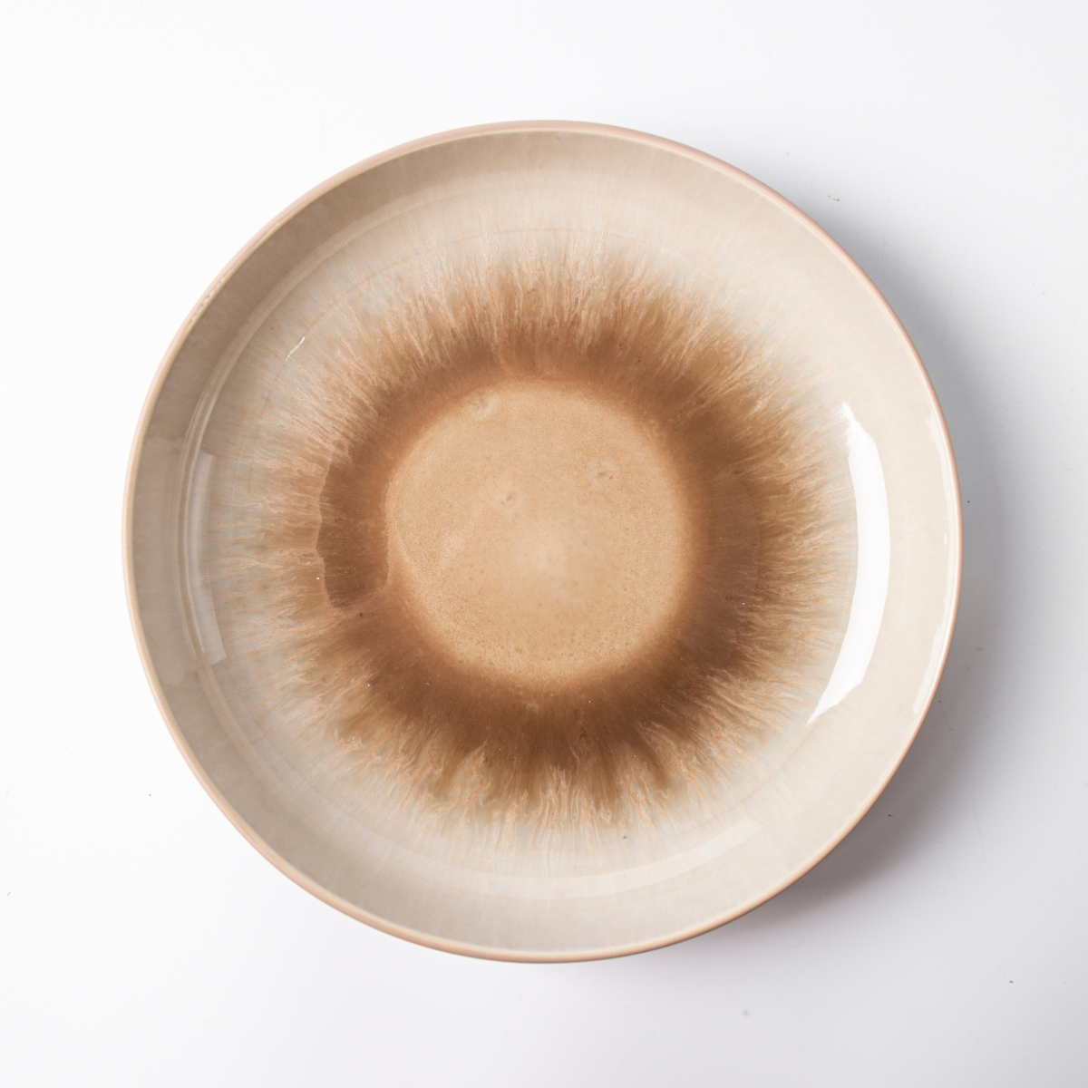 Lot de 6 assiettes creuses - "Iris" couleur unique, LAGUIOLE CUISSON