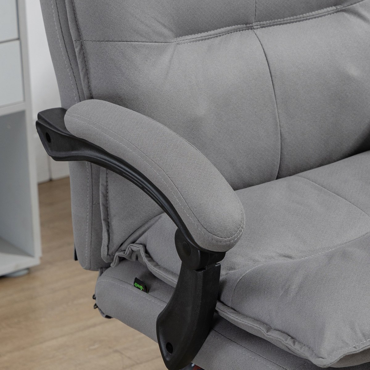 Fauteuil de bureau avec fonction massage gris, HOMCOM