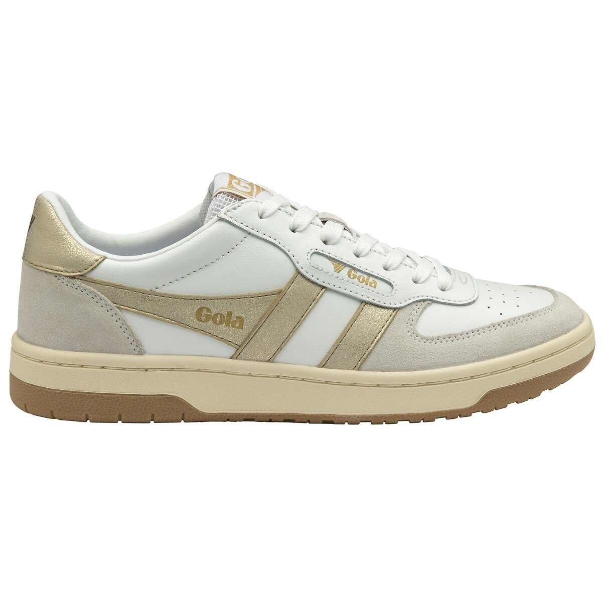Sneakers Hawk wit/goudkleur, GOLA