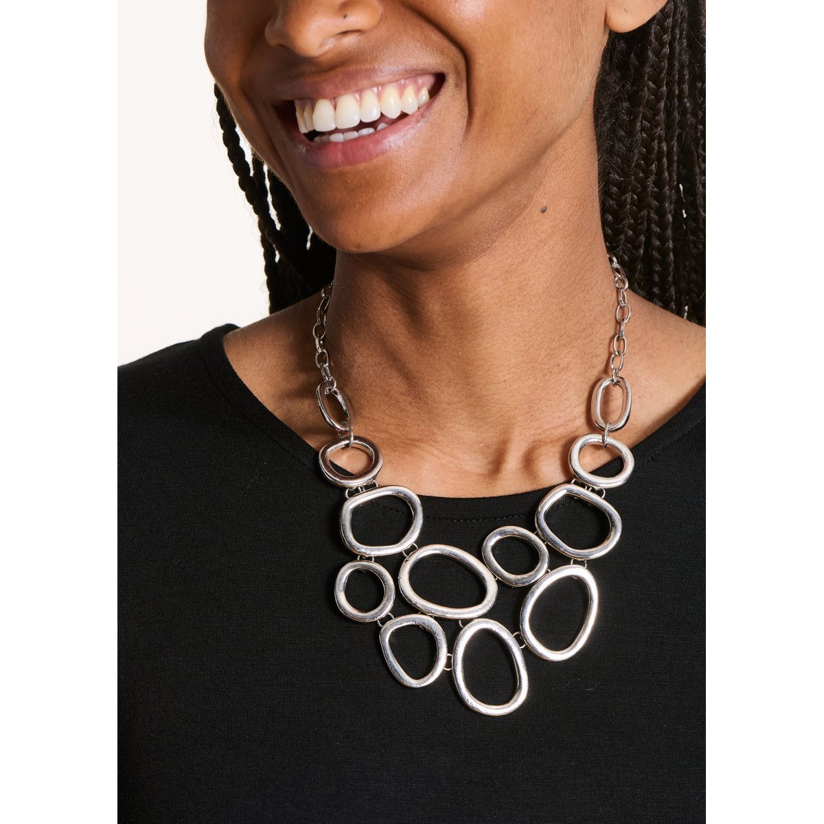 Collier chaine réglable silver, LA FEE MARABOUTEE