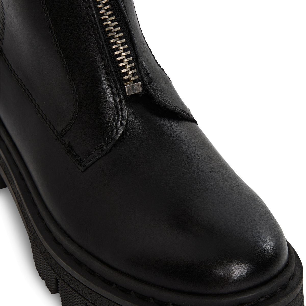 Bottine en cuir noir cuir, TAMARIS