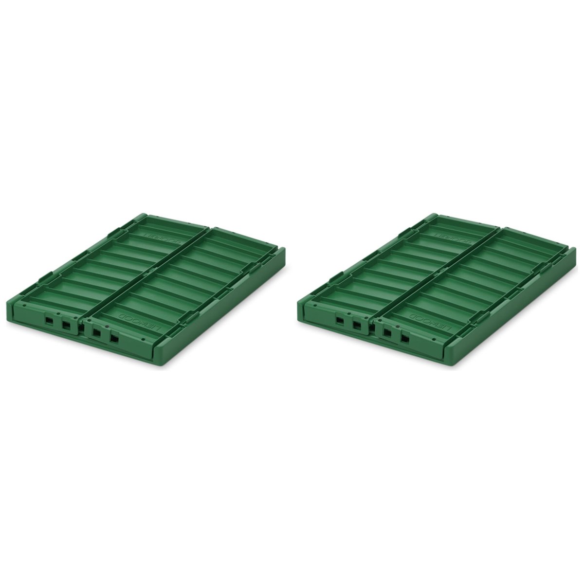 Lot de 2 caisses de rangement Weston M vert, LIEWOOD