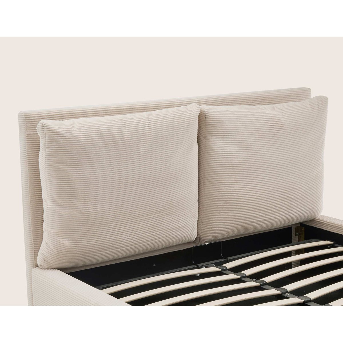 Lit coffre - PIVOINE beige, BEST MOBILIER