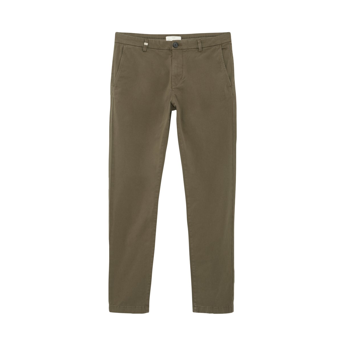 Pantalon chino slim vert kaki, IKKS