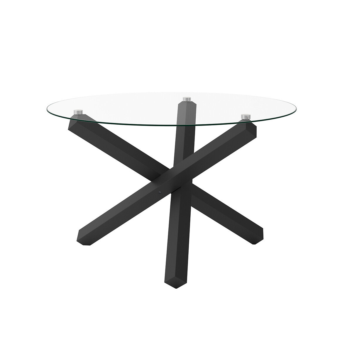 Calissa Round Glass Dining Table (Seats 4) glass, SO'HOME