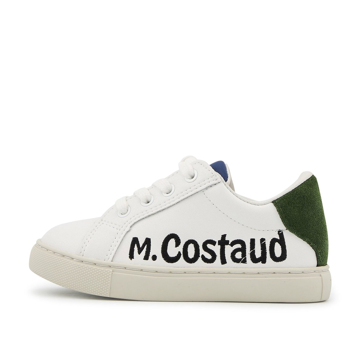 Baskets Enfant En Cuir Mini Simone Monsieur Madame Costaud blanc, BONS BAISERS