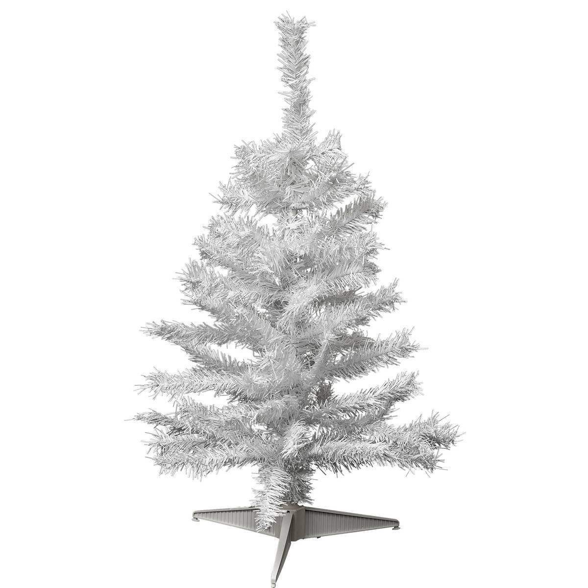 Sapin Élégant 70 cm blanc blanc, FEERIC LIGHTS & CHRISTMAS