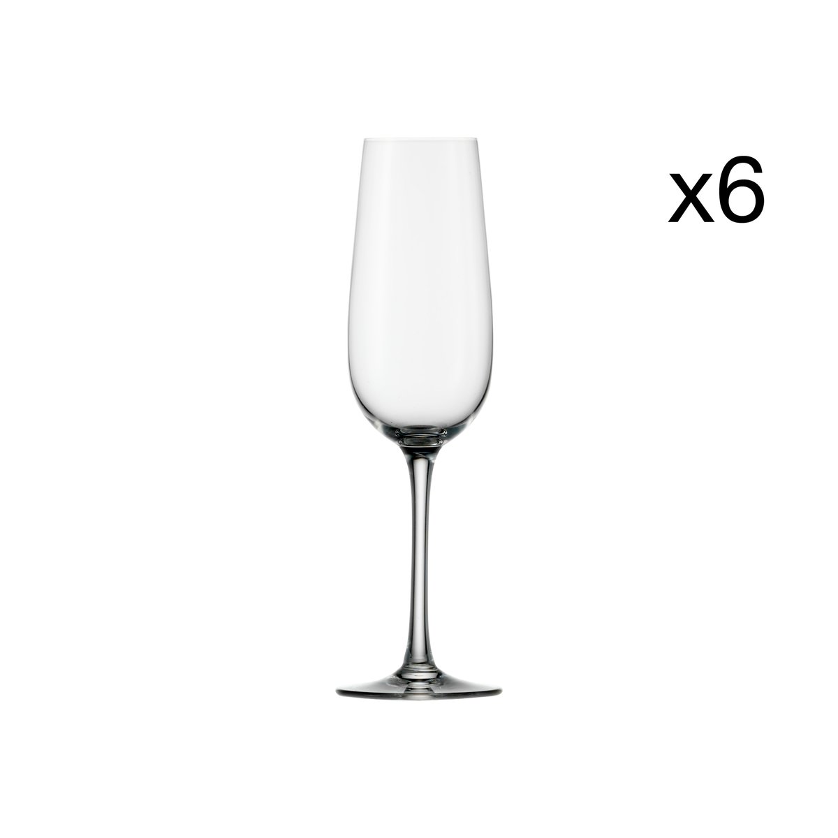 lot de 6 flûtes à Champagne en cristallin, WEINLAND transparent, STOLZLE