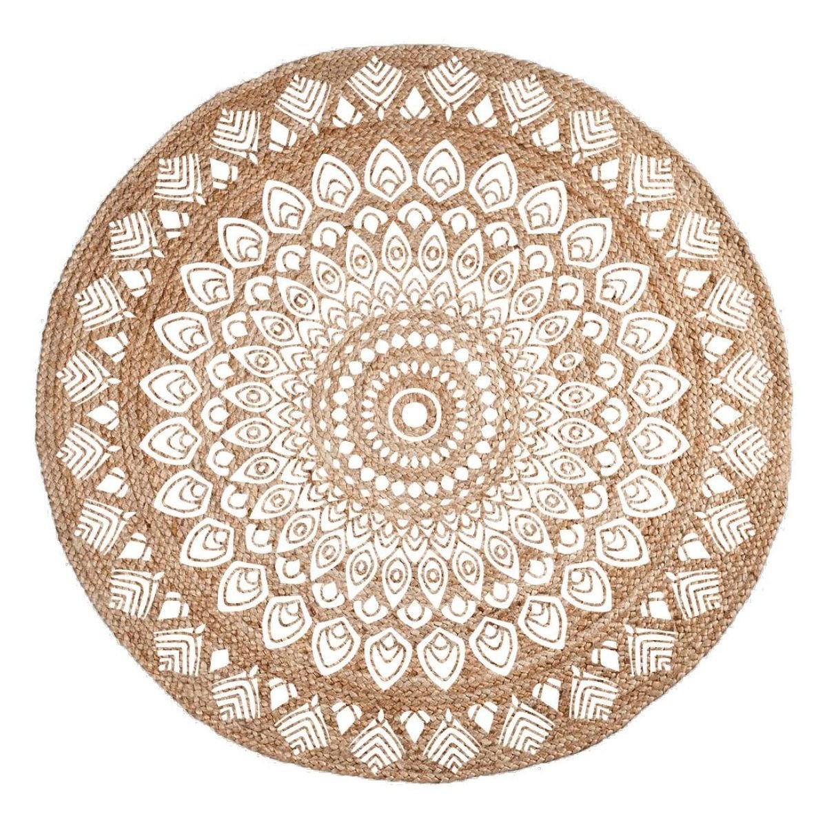 Tapis de salon imprimé ethnique coton SLOW LIFE ANJALI multicolore, TODAY