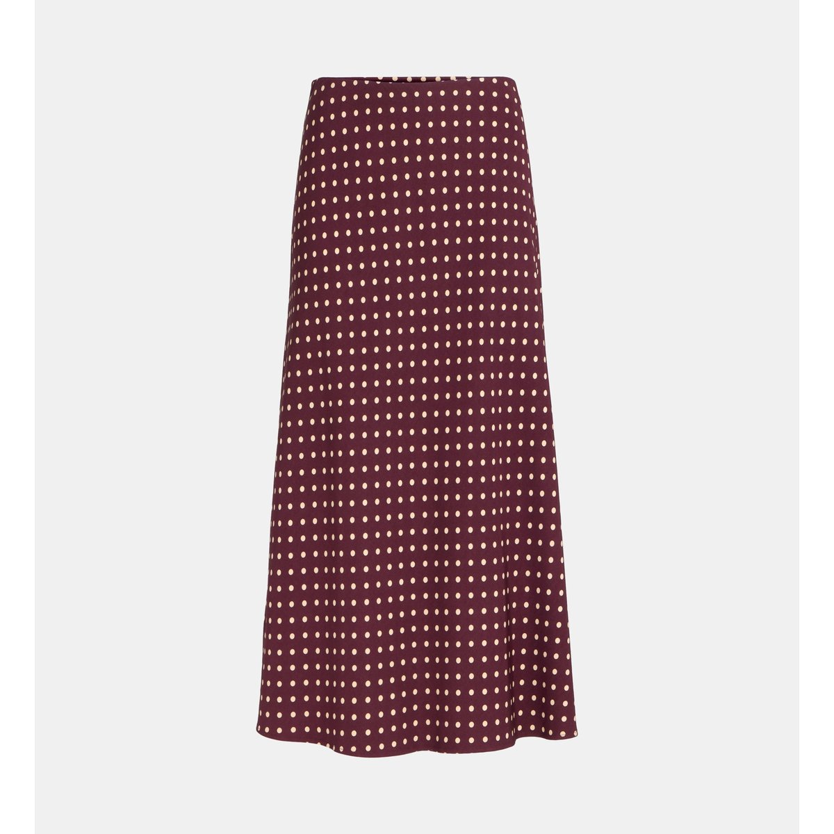 Jupe midi évasée turin dot pois bordeaux, GALERIES LAFAYETTE