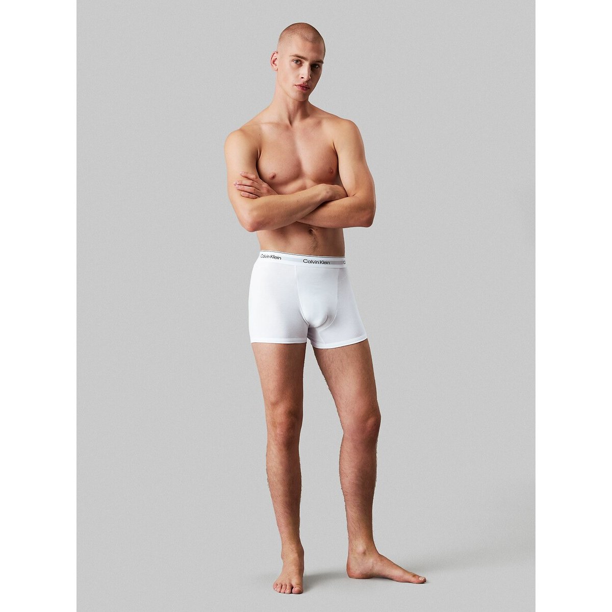 Confezione da 3 boxer morbidi con pinces - Icon Cotone Stretch bianco + bianco + bianco, CALVIN KLEIN UNDERWEAR