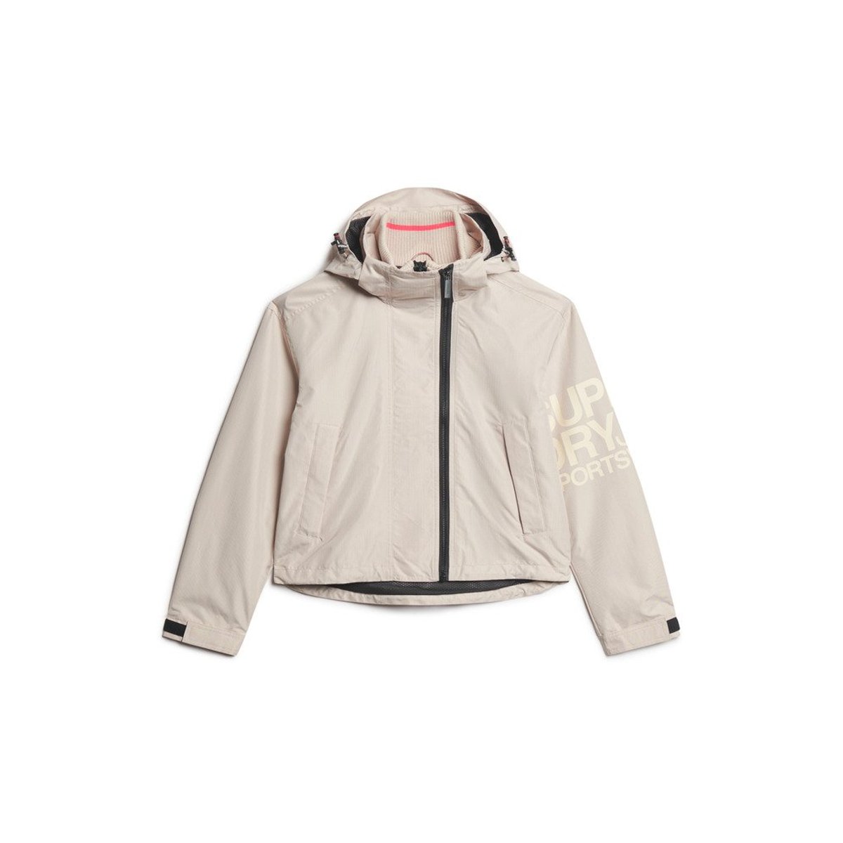 Veste à capuche brodée SD Windbreaker gris château, SUPERDRY