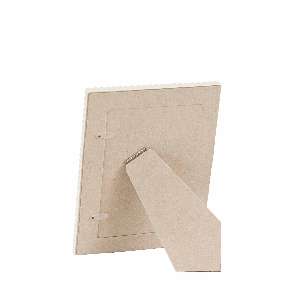 4x6" Calitri Beaded Photoframe in White white, ÉDITÉ