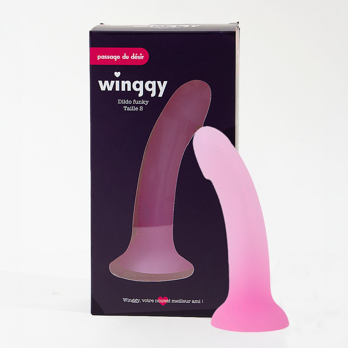 Vibromasseur non vibrant Dildo ventouse Funky_S multicouleur, PASSAGE DU DESIR