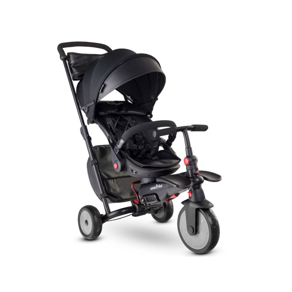 Tricycle STR7 Urban - Noir couleur unique, SMARTRIKE