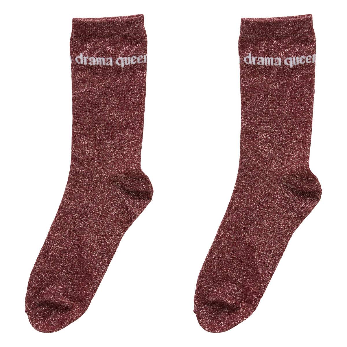 Coffret mug 38cl + chaussettes Drama Queen bordeau modèle b, ATMOSPHERA