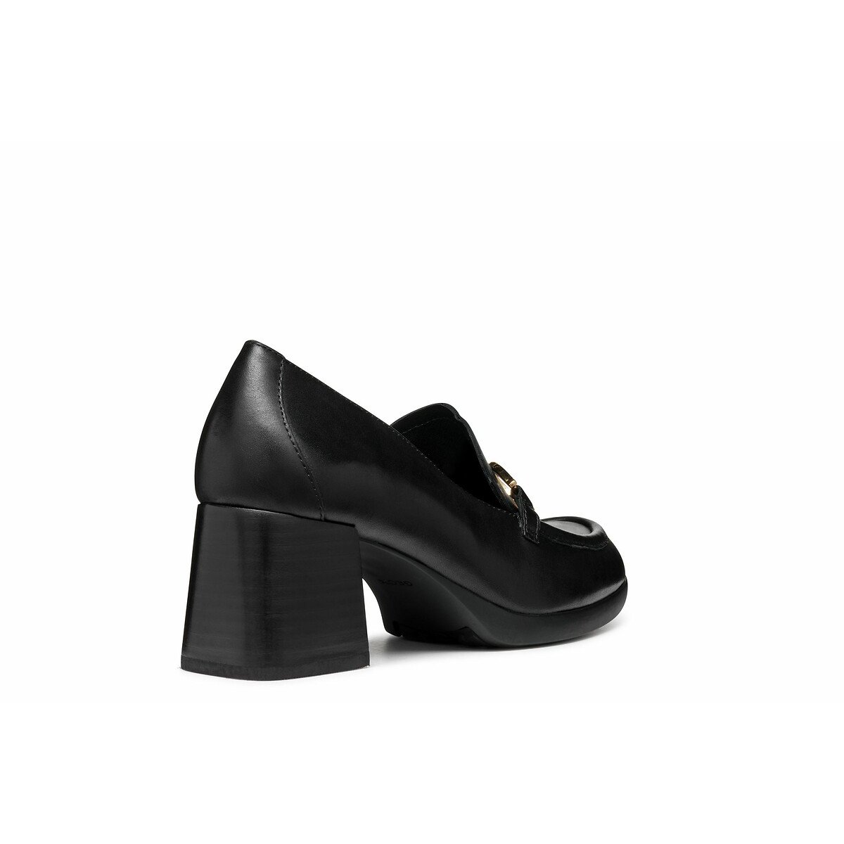 Mocassins à talon en cuir Walk Pleasure 55 noir, GEOX