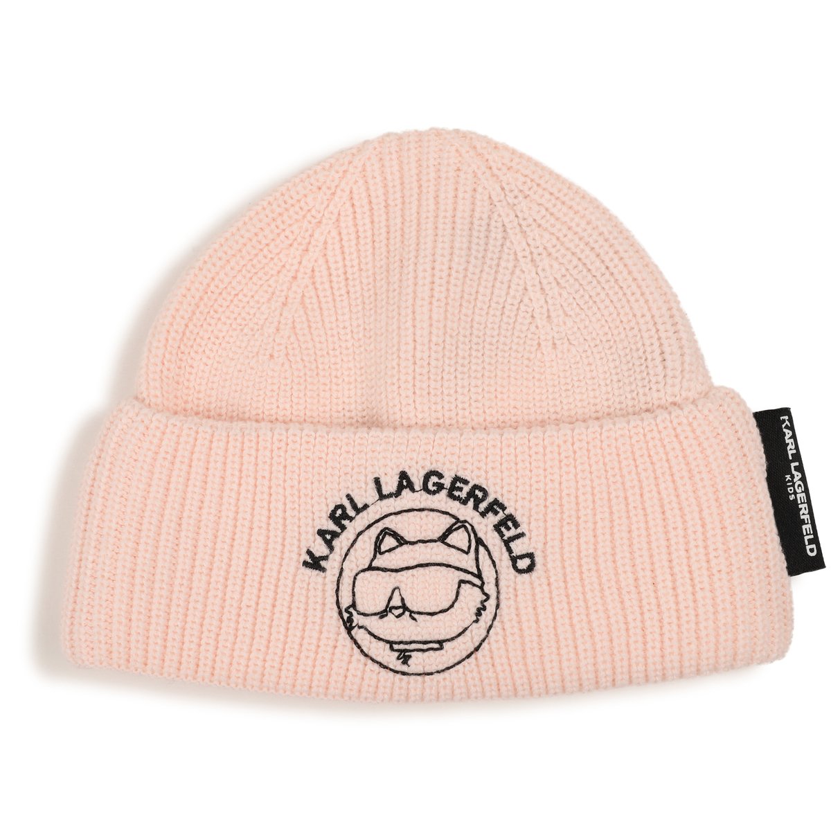 Ensemble bonnet et chaussons pale blush, KARL LAGERFELD KIDS