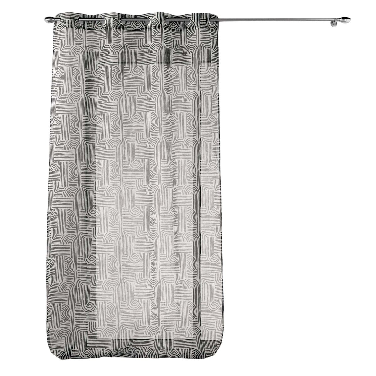 Rideau voile sable Collection Pandore blanc, EDEN