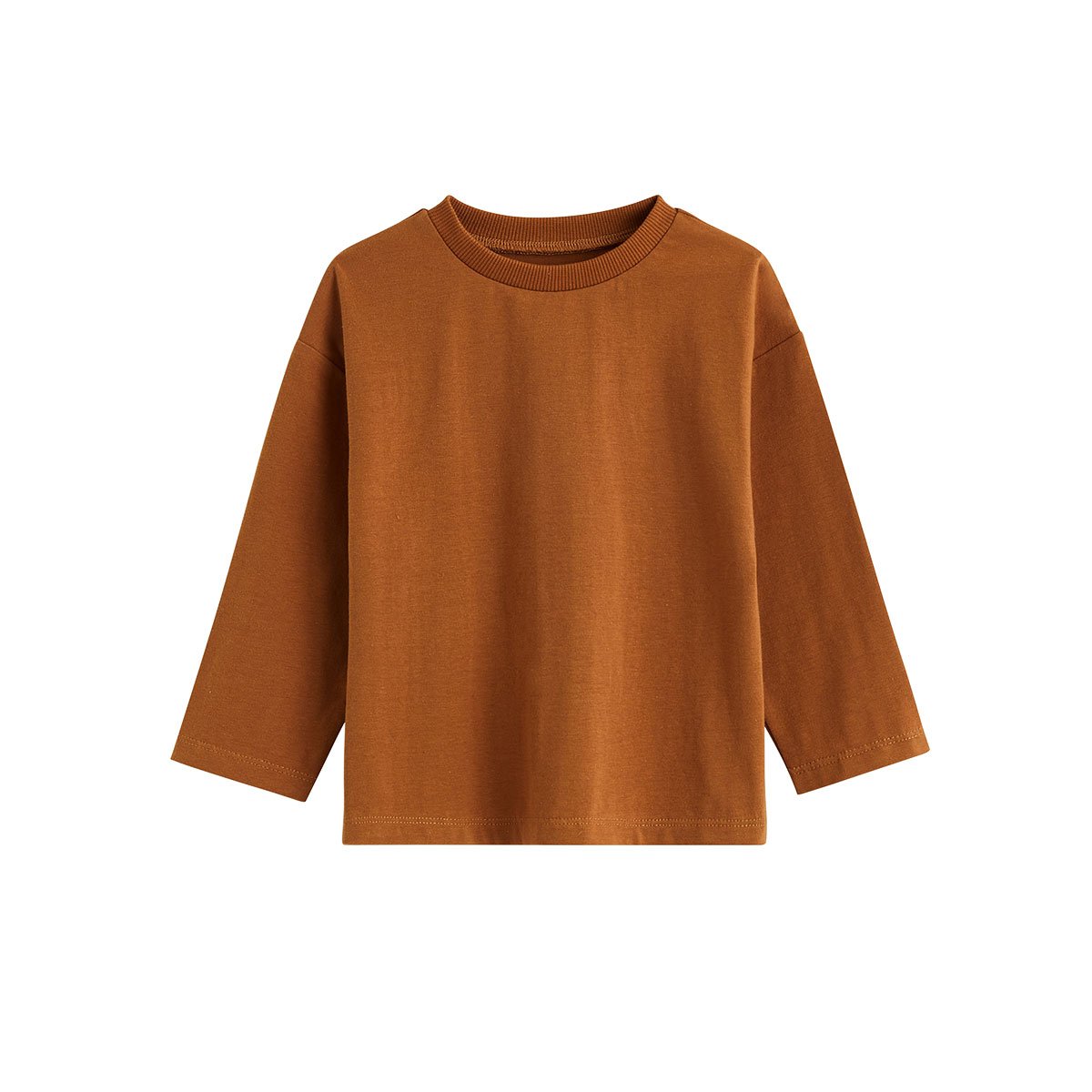 Lot de 2 t-shirts enfant manches longues Ginkgo vert, PETIT BEGUIN