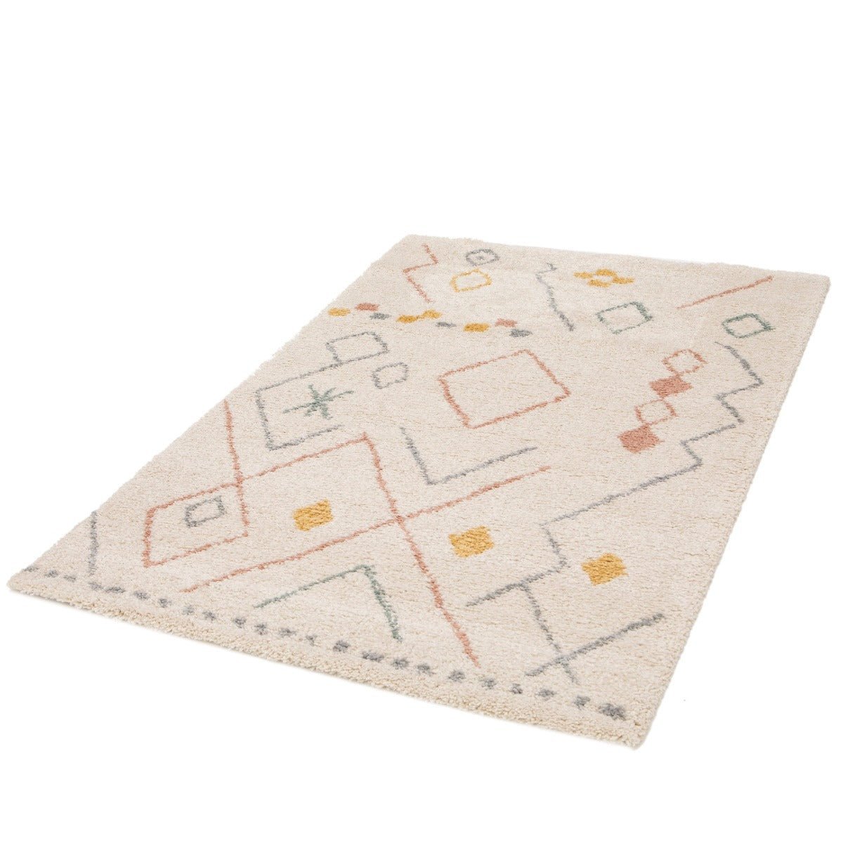 Tapis enfant épais et confortable AGADIR beige sable, AFK LIVING
