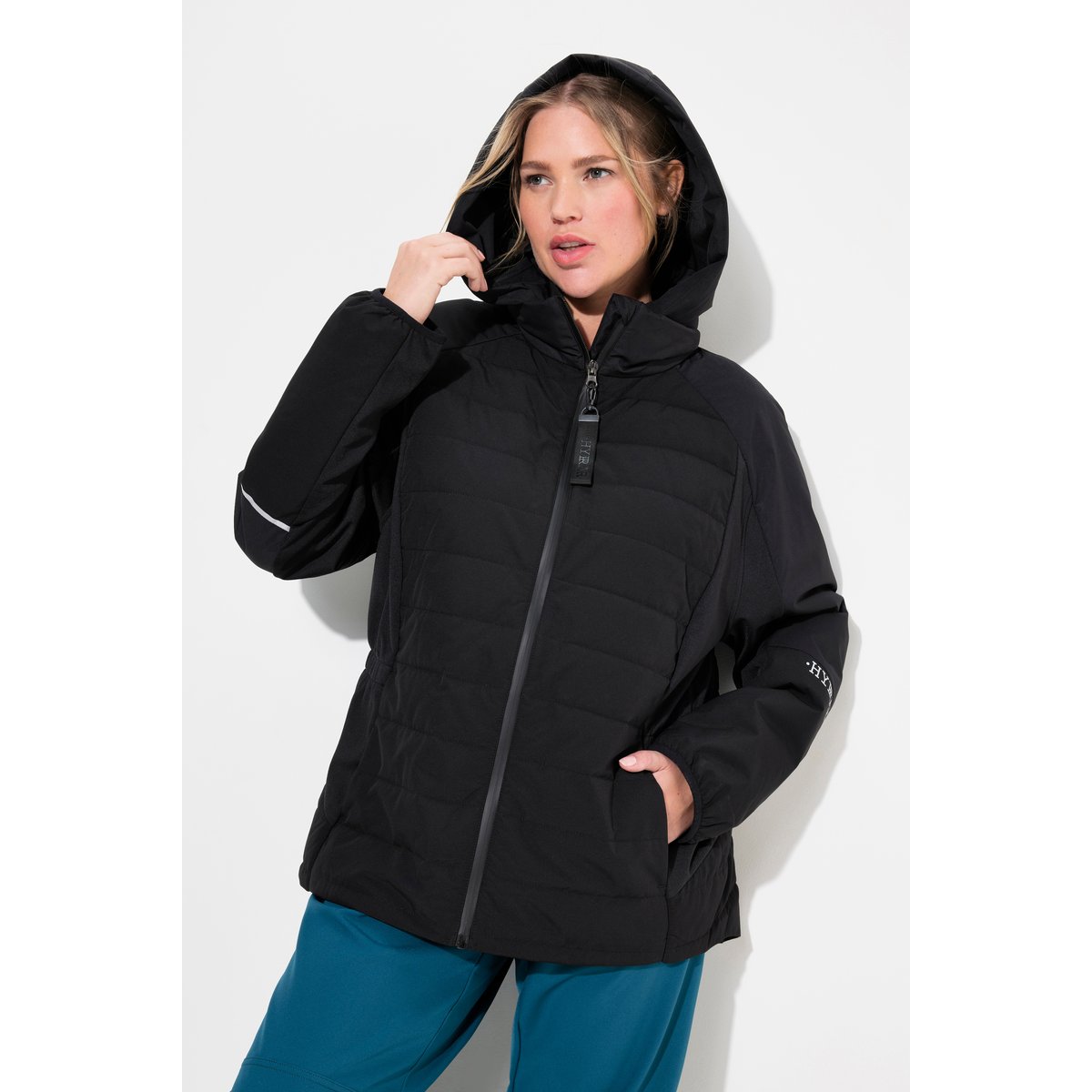Veste technique hybride HYPRAR, imperméable noir, ULLA POPKEN
