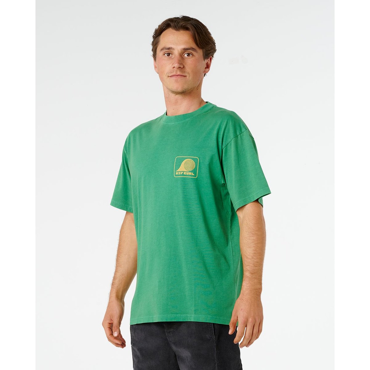 T-shirt Aots Rolling WAVE vert feuille, RIP CURL