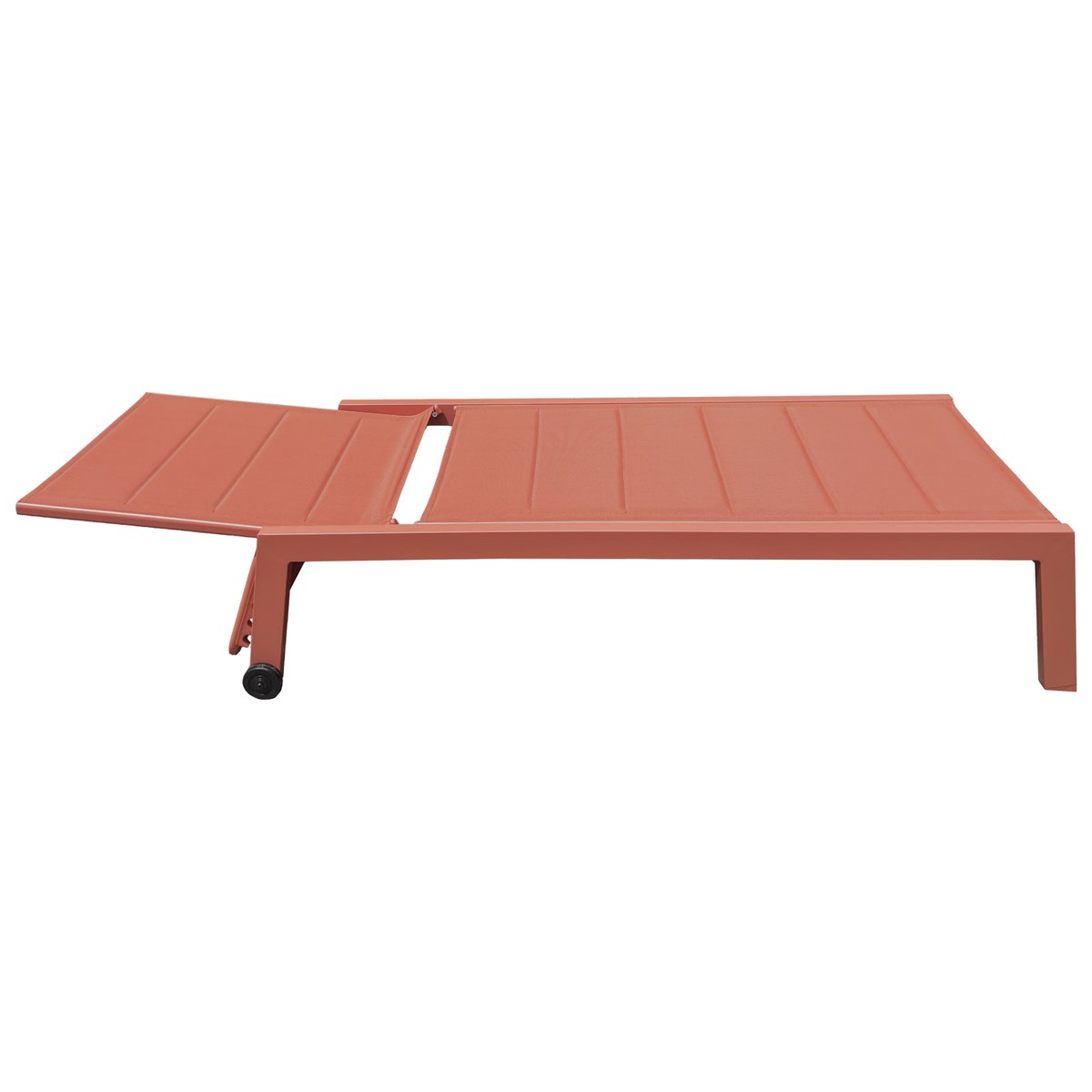 Bain de soleil et table d'appoint, BARBADOS terracotta, HAPPY GARDEN