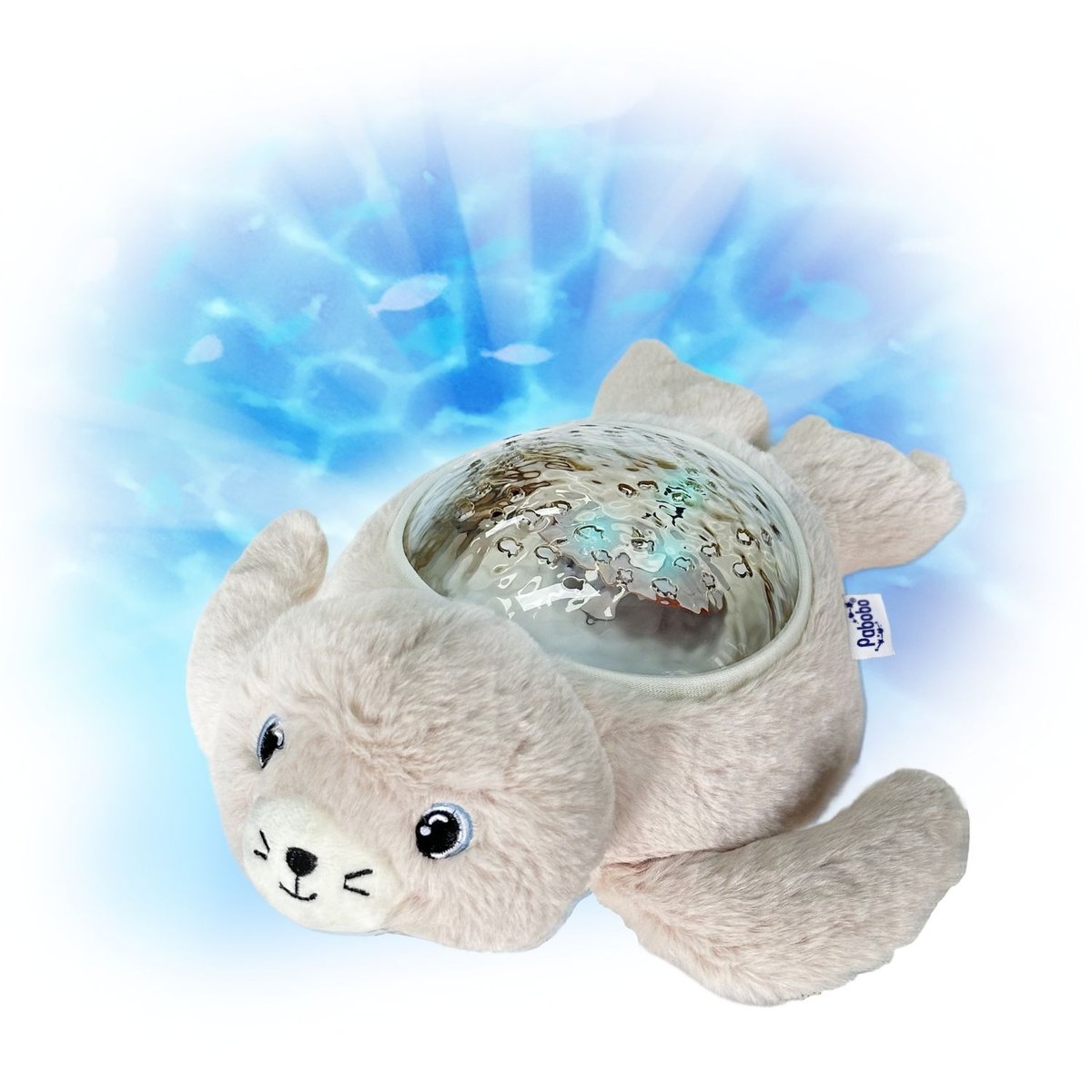 Veilleuse projecteur Aqua Dream beige, blanc, bleu, PABOBO