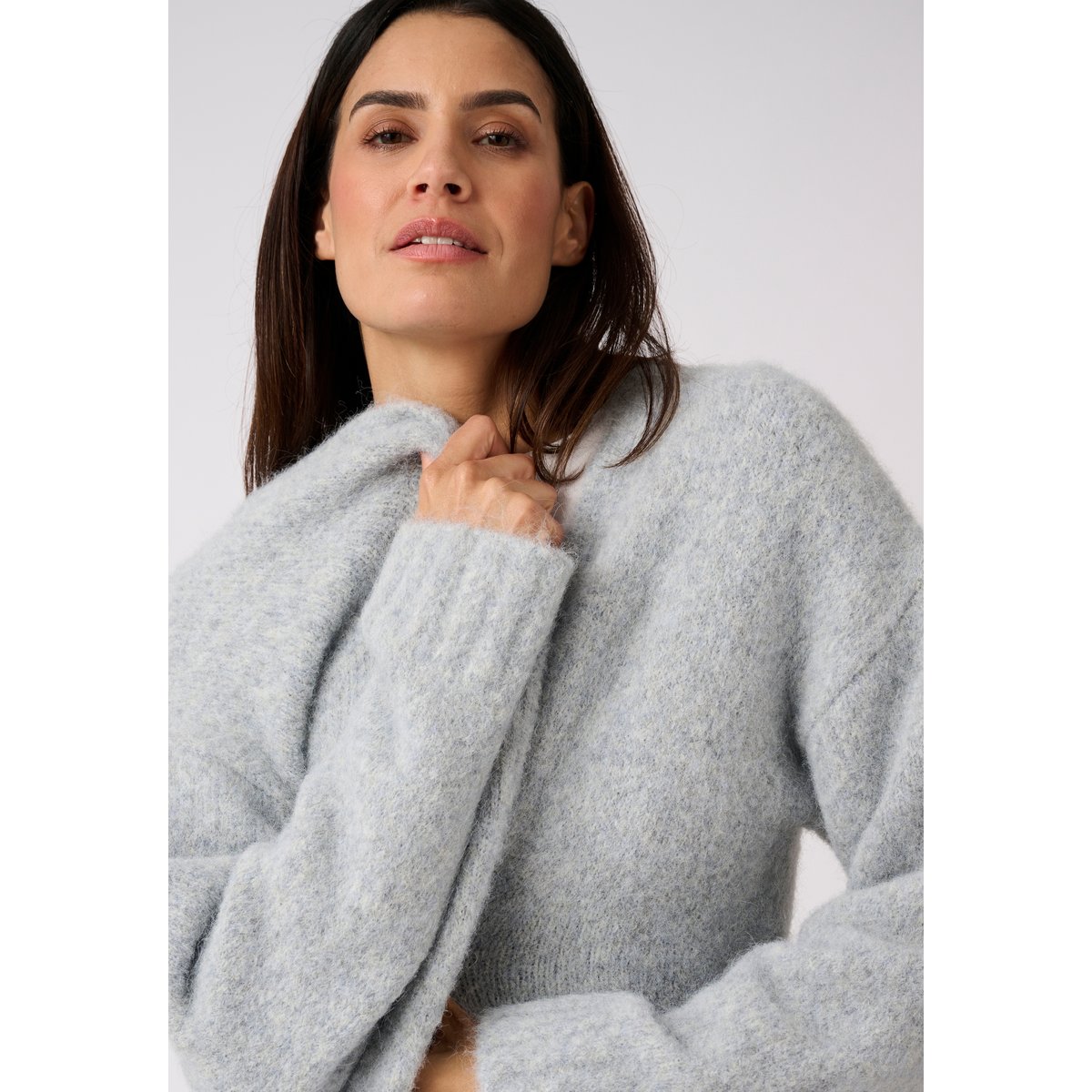 Gilet long Thermolactyl bleu glacier chiné, DAMART